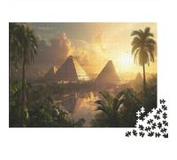 52x38cm/1000pcs Adulto Atlantis Tropical Rompecabezas Mujeres Hombres Tablero De Madera Enclavamiento De Precisión