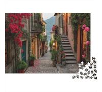 52x38cm/1000pcs Adulto Calles a orillas del Lago de como, Italia Rompecabezas Mujeres Hombres Tablero De Madera Enclavamiento De Precisión