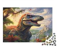 52x38cm/1000pcs Dinosaure Art Jigsaw Scène préhistorique fantastique Puzzles À Faire SOI-même Pour Adultes