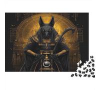 52x38cm/1000pcs Égypte antiqueian God Puzzle Jouet En Bois Cadeau Unique Décoration Intérieure Art de divinité Sombre et mythique Jeu Éducatif Challenge Toy