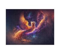 52x38cm/1000pcs Rompecabezas De Piezas para Adultos Galactic Phoenix Cosmic Artwork Rompecabezas para Adultos Juguete Decoración De Pared Difícil Difícil Desafiante De Completar 52x38cm/1000pcs