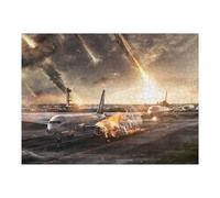 52x38cm/1000pcs Rompecabezas para Adolescentes Apocalyptic Airport Rompecabezas para Adultos Juego Familiar Corte De Precisión Cumpleaños 52x38cm/1000pcs