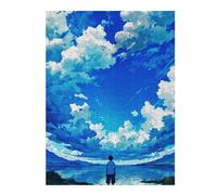 52x38cm/1000pcs Rompecabezas para Adolescentes Beautiful Sky Boy Rompecabezas para Adultos Juego Familiar Decoración del Hogar Actividades Divertidas En Casa 52x38cm/1000pcs