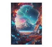52x38cm/1000pcs Rompecabezas para Adolescentes Cave with A Cosmic View Rompecabezas para Adolescentes Juegos Relajantes Decoración Perfecta Regalos para Reducir El Estrés 52x38cm/1000pcs