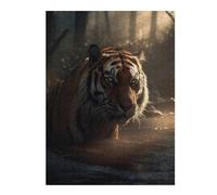 52x38cm/1000pcs Rompecabezas para Adolescentes Tiger in Mystical Forest Rompecabezas para Adultos Juegos Divertidos Una Obra De Arte Cumpleaños 52x38cm/1000pcs
