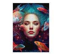 52x38cm/1000pcs Rompecabezas para Adultos Y Adolescentes Mermaid Dreams Underwater Fantasy -1 Rompecabezas para Adultos Juego Familiar Regalo De Cumpleaños Difícil Y Desafiante 52x38cm/1000pcs