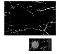 52x78cm Protector de Placa de Induccion,Rectangular Alfombrilla Protectora de Inducción de Silicona, Protector Inducción Cocina Resistente al Calor Inducción Almohadillas Antideslizantes (Negra)
