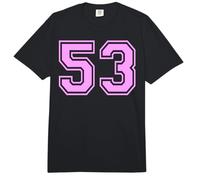 53 Número Cincuenta y Tres Deportes Varsity College Girl Matching Comfort Colors Adult Heavyweight T-Shirt