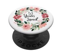 53 Years Loved Women Men 53 Years Old 53th Birthday PopSockets PopGrip Adhesivo
