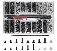 531 Piezas Tornillos para Computadora Portátil, M2 M2.5 M3 Tornillos de Ordenador, Tornillos Phillips de Cabeza Plana, Tornillos de Cabeza Avellanados para PC SSD Placa Base Reparación Electrónica