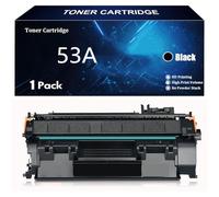 53A Cartucho de Tóner de Repuesto para HP 53A Q7553A para HP Color LaserJet P2014 P2015 P2015d P2015dn P2015X M2727nf M2727nfs Impresoras,Black-1 Pack