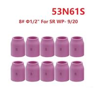 53N61S 8 12 Copas de cerámica de la lente del gas para las marcas confiables de la antorcha de soldadura TIG