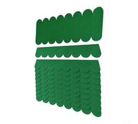 53pcs Bird House Roof Shingles Green Felt Tiles | 50 small shingles plus 3 peak covers, complete set for bird house projects, green color matches nature