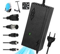 54,6 V 2 A Cargador Patinete Electrico, Cargador de Batería Patinetes con 5 Conexiones Adaptador para Hoverboard con LED Adaptador de Corriente Hoverboard Cargador de Batería para Scooter Eléctrico