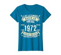 54 Años Cumpleaños Las Leyendas Nacen en de 1972 Camiseta, Mujer, Zafiro, 3XL