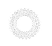 invisibobble Goma espiral Crystal Clear Power – transparente, extra fuerte para deporte – x3