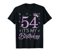 54 It's My Birthday Pink Crown Regalos de cumpleaños número 54 para ella Camiseta