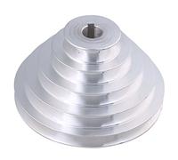 54 mm a 150 mm Diámetro exterior 19 mm de diámetro interior 12.7 mm Aluminio 5 pasos modular de cinturón de poleas para A Tipo Correa dentada de correa en V