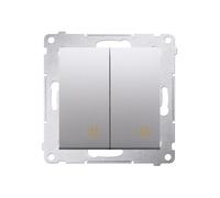 Conector cruzado doble 10A 230V IP20 Simon 54 DW7/2.01/43