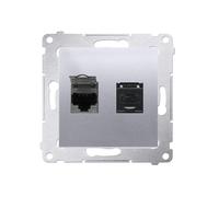 54 MÓDULO PLATA MATE ENCHUFE ORDENADOR 2X PREMIUM 54 D62.01/43