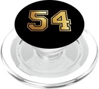 54 Número Cincuenta y Cuatro Equipos Deportivos gráfico Varsity Matching PopSockets PopGrip para MagSafe