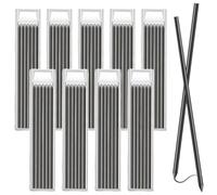 54 Piezas Minas de Lápiz de Carpintero, Recambios de Lápiz de Marcado, Reemplazos Recargas de Lápiz de Construcción Mecánica de Orificio Profundo Sólido de 2,8 mm para Marcado de Carpintero