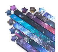 540 hojas, de papel de origami de Constellation Lucky Star, galaxia, 8 diseños diferentes de estrellado para papel plegable de (A)