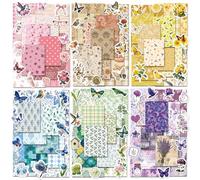 540 piezas de suministros florales vintage y calcomanías para álbumes de recortes, suministros de diario basura para planificadores, diario de viñetas, manualidades retro y álbumes de recortes