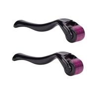 540 Titanium Derma Roller Cuidado de la piel para la cara arrugas faciales Pérdida de cabello Estrías Repele el cabello Microagujas Kit profesional de microneedling Derma Needling con estuche