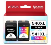 540XL 541XL Cartuchos de Tinta PG-540XL CL-541XL Compatible para Canon | 540 541 XL para Canon MG3650 MG3650S MG3600 MG3550 MG2250 MG4250 TS5150 TS5151 MX455 (1 Negro, 1 Tricolor)