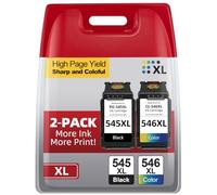 545 546 XL Cartuchos de Impresora, PG-545XL CL-546XL compatibles con Cartuchos de Impresora Originales Canon 545 546 XL Multipack para Pixma TS3400 TS3100 TS3150 TR4500 TR4551 MG2500 MG2550s MX495