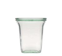 545 ml WECK vaso cuadrado Quadroglas, boca: borde redondo