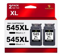 545 Negro PG-545XL Negro Compatible para Cartuchos de Impresora Canon 545 para Canon PG 545 XL Negro para Canon Pixma TS3350 MX495 TR4550 TS3150 TR4551 MG2550s MG2555s TS3151 MG3050 MG2950 (2 Negro)