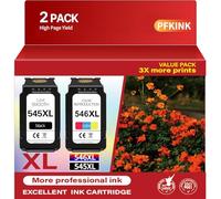 545XL 546XL - Cartucho de tinta de repuesto para Canon 545XL 546XL Ink PG 545 XL CL 546XL negro y color para Pixma TS3350 TS3150 MG3050 MG2550S MG2950 TR4550 TR4551 TR4650 MX4950 TS3355. 5 impresoras