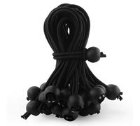 55 cuerdas elásticas de 6 pulgadas, cuerdas elásticas de Φ4 mm con bolas, cuerdas elásticas de bandera, cuerdas elásticas de bola, correas elásticas para lona; mástil de bandera/pancarta; tiendas de