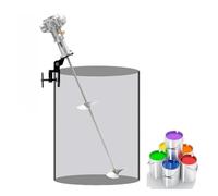55 Gallon Pneumatic Agitator, IBC Air Agitator Paint Mix Tool, 3/4HP Tank Barrel Clip Paint Stirrer, Mixing Capacity 400L, Liquid Paint Mixer Stirring Pneumatic Industrial Shaker