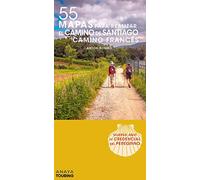 55 Mapas para realizar el Camino de Santiago. Camino Francés (desplegables) (Mapa Touring)