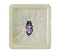 55 quilates, Cuarzo místico natural de piedra preciosa suelta, forma marquesa, signo astrológico del zodiaco Leo, Singh Rashi Upratan, piedra natal de abril, joyería, 9 quilates