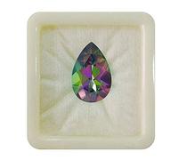 55 quilates, Piedra preciosa suelta de cuarzo místico natural de forma de pera, signo astrológico del zodiaco Leo, Singh Rashi, Upratan, piedra natal de abril, joyería, 9 quilates.
