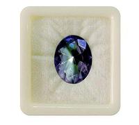 55 quilates, Piedra preciosa suelta de cuarzo místico natural de forma ovalada, signo astrológico del zodiaco Leo, Singh Rashi, Upratan, piedra natal de abril, fabricación de joyas s, 9 quilates