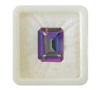 55 quilates, Piedra preciosa suelta de cuarzo místico natural de forma rectangular, signo astrológico del zodiaco Leo, Singh Rashi Upratan, piedra natal de abril, fabricación de joyas s, 9 quilates
