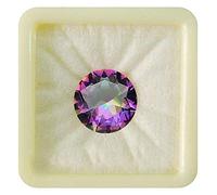 55 quilates, Piedra preciosa suelta de cuarzo místico natural de forma redonda, signo astrológico del zodiaco Leo, Singh Rashi, Upratan, piedra natal de abril, joyería, 9 quilates.