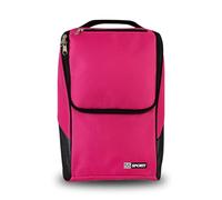 55 Sport Pro - Bolsa para botas de fútbol y zapatos ventilados con bolsillo con cremallera, color rosa
