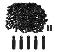 55 tapones de goma para verter vino, color negro, tapón dispensador, tapón de salida de líquido, protector de polvo, accesorios para barman