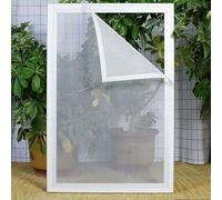 55 x 100 cm Mosquitera para ventanas, con cinta adhesiva de velcro, extraíble sin dejar rastros, lavable y reutilizable