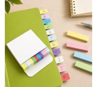 550 marcadores de página, pestañas de índice adhesivas, pestañas de bandera de flecha, calcomanías de pestañas de notas de colores para cuaderno, documentos, libros [10 colores] palos