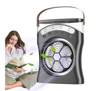 550 ml Water Tank Quiet Portable Cooling Fan - Desktop Misting Fan - 180° Rotación 3-Speed Adjustable Airflow Mist Spray, Personal Evaporative Cooler For Home Office Bedroom Study Dorm Room