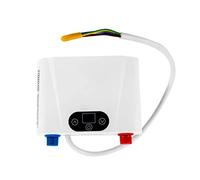 5500W Calentador de Agua Electrico Sin Tanque Agua con Pantalla Led y Control Táctil Montaje Pared Termo de Agua Electrico Instantaneo para Calentar Agua Cocina, Bares, Centros Comerciales