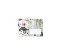 Clairefontaine 55029C - Paquete de 20 sobres impresos con borla, formato C6, 11,4 x 16,2 cm, 120 g, color verde claro, tema Botanic Garden - Invitación Eventos y Correspondencia - Gama Pollen