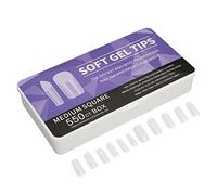 550pcs Fake Nails Ultrathin Seamless Semi Scrub DIY Handcraft Breathable ABS Nail Tips for Wedding Appointment Professional Nail Art (Quadrate 2.3in)